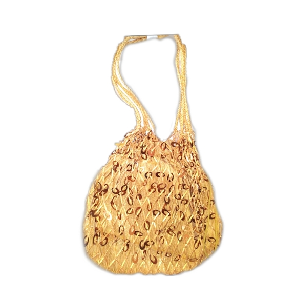 Sequin Bag in Shimmering Gold for that Special Occasion - Picture 2 of 12